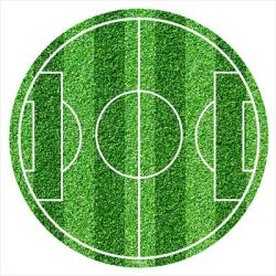Dekora Hârtie comestibilă pentru tort - Teren de fotbal 20 cm