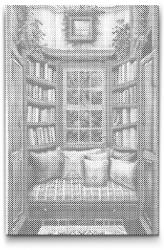  PontPöttyöző - Olvasósarok Méret: 40x60cm, Keretezés: Kartonlemezen, Szín: Zöld