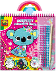 SES Creative Carte de colorat diamant cu activități 3 în 1 (113)