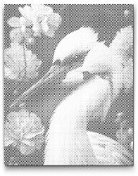  PontPöttyöző - Gém 2 Méret: 30x40cm, Keretezés: Keret nélkül (csak a vászon), Szín: Kék