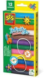 SES Creative Plastilină - 12 bucăți (180 g) (406)