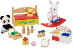 EPOCH Sylvanian Families Set pui de iepure polar și panda (5709) Figurina