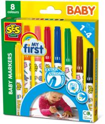 SES Creative My First - Flomastere pentru bebeluși 8 culori (299)