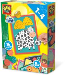 SES Creative My First - Autocolante cu amprente de animale (14485)