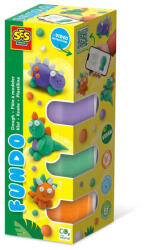 SES Creative FunDo plastilină - Dinozauri (3x90g-1x40g) (812-1)