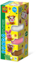 SES Creative FunDo plastilin - Animale agricole (3x90g-1x40g) (811S)