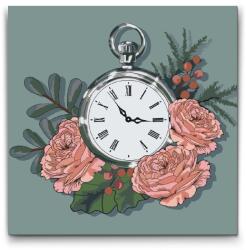  Festés számok szerint - Zsebóra Méret: 50x50cm, Keretezés: Kartonlemezen