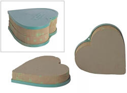  Vizes tűzőhab tele szív műanyag tálcával 20 cm QX