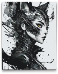  Festés számok szerint - Macskanő Méret: 30x40cm, Keretezés: Kartonlemezen