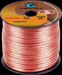Cabletech Cablu pentru difuzoare 2x 0, 35mm CU(100m) (L-KAB0303)