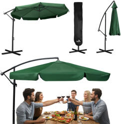 Plonos Umbrelă de grădină pliabilă cu 8 segmente 350 cm cu husă Plonos PL-881 (J-488101)