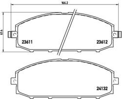 BREMBO Set placute frana BREMBO P 56 041 (P 56 041)