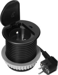 ORNO Sertar mobilier cu încărcare USB C, negru (O-OR-GM-9040_B)