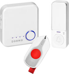 ORNO Sonerie wireless cu SOS, 200m, alb (O-OR-DB-MK-175_W)