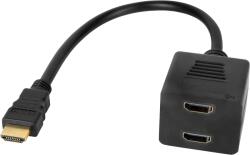 Cabletech Distribuitor HDMI - 2x priză HDMI 20 cm (L-KOM0950)