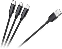 Rebel USB A - USB C 3în1 RB-6005-100-B (L-RB-6005-100-B)