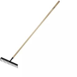 Dedra Grebla întărită cu 16 dinți, cu mâner din lemn 80C052 (DED-80C052) Grebla