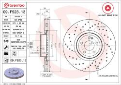 BREMBO Disc frana BREMBO 09. F523.13 (09.F523.13)
