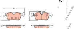 TRW Set placute frana TRW GDB2499 (GDB2499)