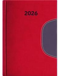 Dayliner Naptár, tervező, A5, napi, DAYLINER "Memphis", piros-szürke (NMA5PSZU) - jatekotthon