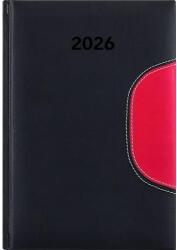 Dayliner Naptár, tervező, A5, napi, DAYLINER "Memphis", fekete-piros (NMA5FKPU) - jatekotthon