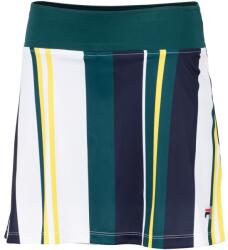 Fila Fustă tenis dame Fila Skort Elliot - white/deep teal stripe (UOL229356E-0312)