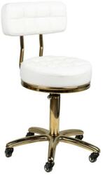 DivaLine Elegáns Kozmetikai Gurulós Szék - Fehér-Arany (1962338)