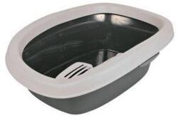 TRIXIE carlo litter tray with rim peremes sotet szurkevilagos szurke macskak reszere 31x14x43cm 1363