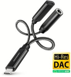 AXAGON Placă de sunet externă USB-C DAC 32bit 3.5mm jack cu Power Delivery 60W