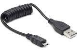 Gembird Cablu USB AM-Micro Spiral 20-60 cm