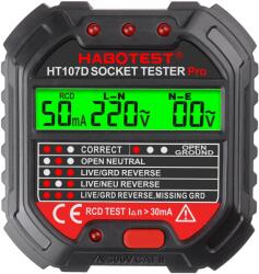 Habotest Tester priză cu afișaj digital HABOTEST HT107D