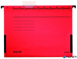 Leitz Függőmappa, oldalvédelemmel, karton, A4, LEITZ "Alpha", piros (19860125)