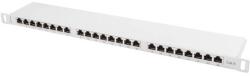 Lanberg Patch panel 24 porturi 0.5U, categorie 6, gri, ecranat