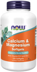 NOW Calcium & Magnesium Softgels 120 comprimate