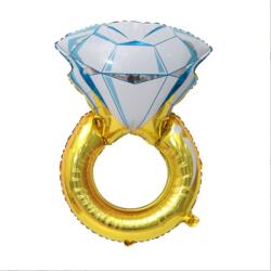  Gyémánt gyűrű fólia lufi - partywebshop