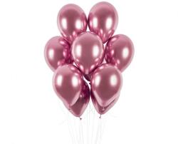  Rózsaszín fényes metál lufi - partywebshop