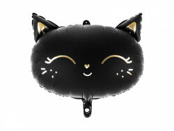  Cica fekete fólia lufi - partywebshop