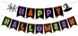 Halloween színes zászlófüzér