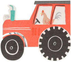  Traktor forma szalvéta 16 db Meri Meri - partywebshop
