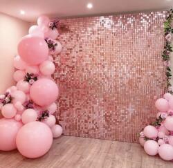  Party háttér rosegold flitter panel