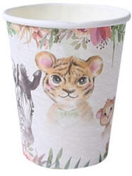  Dzsungel-safari pohár 8 db - partywebshop - 990 Ft