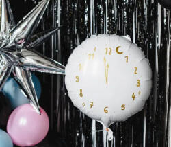  Szilveszteri fehér lufi - partywebshop