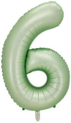  6 szám pisztácia zöld lufi