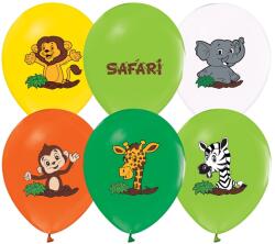  Dzsungel latex lufi szett 6 db - partywebshop