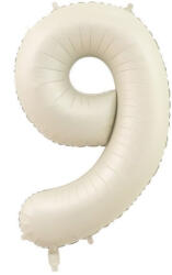  9 szám bézs fólia lufi - partywebshop