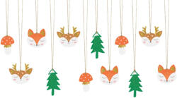 Erdei ajándék cimkék 12 db - partywebshop