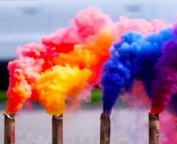 Rózsaszín füst effekt - füstgyertya