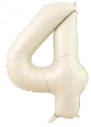  4 szám bézs fólia lufi