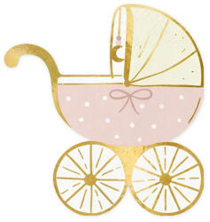  Babakocsi lány forma szalvéta