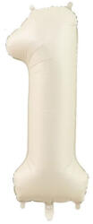  1 szám bézs fólia lufi